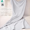 image:imageCotton Paradise 4 Piece Turkish Bath Towels for Bathroom 100 Cotton Extra Large Soft Plush Towels Bathroom Set Aqua BlueSilver Grey