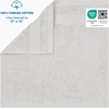 image:imageCotton Paradise 4 Piece Turkish Bath Towels for Bathroom 100 Cotton Extra Large Soft Plush Towels Bathroom Set Aqua BlueSilver Grey