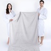 image:imageCotton Paradise 4 Piece Turkish Bath Towels for Bathroom 100 Cotton Extra Large Soft Plush Towels Bathroom Set Aqua BlueSilver Grey
