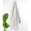 image:imageCotton Paradise 4 Piece Turkish Bath Towels for Bathroom 100 Cotton Extra Large Soft Plush Towels Bathroom Set Aqua BlueSilver Grey