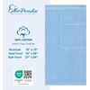 image:imageCotton Paradise 4 Piece Turkish Bath Towels for Bathroom 100 Cotton Extra Large Soft Plush Towels Bathroom Set Aqua BlueSky Blue