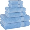 image:imageCotton Paradise 4 Piece Turkish Bath Towels for Bathroom 100 Cotton Extra Large Soft Plush Towels Bathroom Set Aqua BlueSky Blue