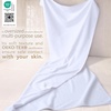 image:imageCotton Paradise 4 Piece Turkish Bath Towels for Bathroom 100 Cotton Extra Large Soft Plush Towels Bathroom Set Aqua BlueSnow White