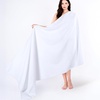 image:imageCotton Paradise 4 Piece Turkish Bath Towels for Bathroom 100 Cotton Extra Large Soft Plush Towels Bathroom Set Aqua BlueSnow White