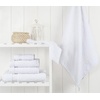 image:imageCotton Paradise 4 Piece Turkish Bath Towels for Bathroom 100 Cotton Extra Large Soft Plush Towels Bathroom Set Aqua BlueSnow White