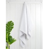 image:imageCotton Paradise 4 Piece Turkish Bath Towels for Bathroom 100 Cotton Extra Large Soft Plush Towels Bathroom Set Aqua BlueSnow White