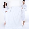 image:imageCotton Paradise 4 Piece Turkish Bath Towels for Bathroom 100 Cotton Extra Large Soft Plush Towels Bathroom Set Aqua BlueSnow White