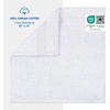 image:imageCotton Paradise 4 Piece Turkish Bath Towels for Bathroom 100 Cotton Extra Large Soft Plush Towels Bathroom Set Aqua BlueSnow White
