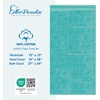 image:imageCotton Paradise 4 Piece Turkish Bath Towels for Bathroom 100 Cotton Extra Large Soft Plush Towels Bathroom Set Aqua BlueTurquoise