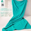 image:imageCotton Paradise 4 Piece Turkish Bath Towels for Bathroom 100 Cotton Extra Large Soft Plush Towels Bathroom Set Aqua BlueTurquoise