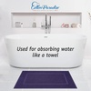 image:imageCotton Paradise 4 Piece Turkish Bath Towels for Bathroom 100 Cotton Extra Large Soft Plush Towels Bathroom Set Aqua BlueViolet Purple