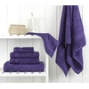 image:imageCotton Paradise 4 Piece Turkish Bath Towels for Bathroom 100 Cotton Extra Large Soft Plush Towels Bathroom Set Aqua BlueViolet Purple