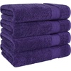 image:imageCotton Paradise 4 Piece Turkish Bath Towels for Bathroom 100 Cotton Extra Large Soft Plush Towels Bathroom Set Aqua BlueViolet Purple