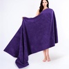 image:imageCotton Paradise 4 Piece Turkish Bath Towels for Bathroom 100 Cotton Extra Large Soft Plush Towels Bathroom Set Aqua BlueViolet Purple