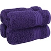 image:imageCotton Paradise 4 Piece Turkish Bath Towels for Bathroom 100 Cotton Extra Large Soft Plush Towels Bathroom Set Aqua BlueViolet Purple