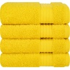 image:imageCotton Paradise 4 Piece Turkish Bath Towels for Bathroom 100 Cotton Extra Large Soft Plush Towels Bathroom Set Aqua BlueYellow