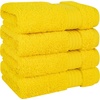 image:imageCotton Paradise 4 Piece Turkish Bath Towels for Bathroom 100 Cotton Extra Large Soft Plush Towels Bathroom Set Aqua BlueYellow