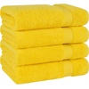 image:imageCotton Paradise 4 Piece Turkish Bath Towels for Bathroom 100 Cotton Extra Large Soft Plush Towels Bathroom Set Aqua BlueYellow