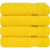 image:imageCotton Paradise 4 Piece Turkish Bath Towels for Bathroom 100 Cotton Extra Large Soft Plush Towels Bathroom Set Aqua BlueYellow