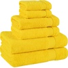 image:imageCotton Paradise 4 Piece Turkish Bath Towels for Bathroom 100 Cotton Extra Large Soft Plush Towels Bathroom Set Aqua BlueYellow