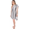 image:imageCotton Paradise Cabana Stripe Beach Towels 4 Packed 30x60 inches Extra Large Pool Towels Soft Absorbent Quick Dry YellowLight Gray