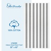 image:imageCotton Paradise Cabana Stripe Beach Towels 4 Packed 30x60 inches Extra Large Pool Towels Soft Absorbent Quick Dry YellowLight Gray