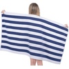 image:imageCotton Paradise Cabana Stripe Beach Towels 4 Packed 30x60 inches Extra Large Pool Towels Soft Absorbent Quick Dry YellowMix Color