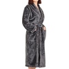 image:imageCotton Paradise Mens and Womens Robe Warm Fleece Unisex Bathrobes Plush Couple RobesAntrasit Grey