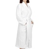 image:imageCotton Paradise Mens and Womens Robe Warm Fleece Unisex Bathrobes Plush Couple RobesCotton White