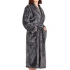 image:imageCotton Paradise Mens and Womens Robe Warm Fleece Unisex Bathrobes Plush Couple RobesDark Gray