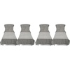 image:imageCotton Paradise 2 Piece Lounge Chair Towels with Pocket 32  86 inches Pool Chair Towels Soft and Absorbent Chaise Lounge Towels for Pool Light Gray 2 Piece Pack of 2